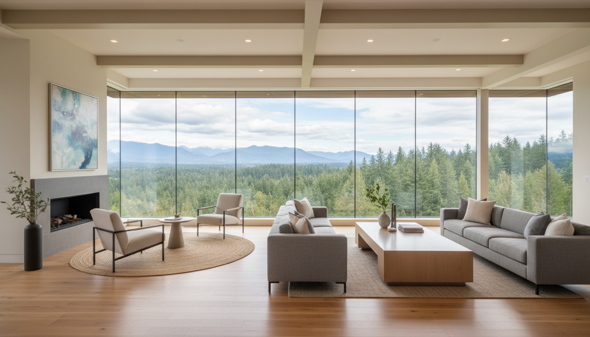 Luxury home interior in Washington State